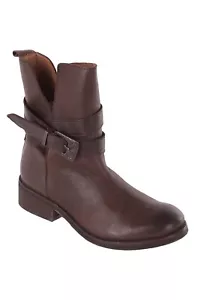 Diesel Mujer Botas Botines Cuero Auténtico Braun - Imagen 1 de 6