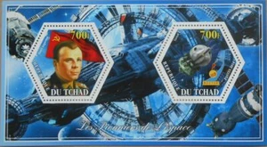 Pioneers of space Yuri Gagarin VOSTOK 1 s/s Lollini cat #tc14 84 - Picture 1 of 1