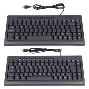 Wired Keyboard Mini 87 Keys USB Desktop Notebook Computer Accessories For Of FTD - Picture 1 of 18