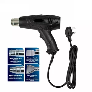 2000W Heißluftpistole | Schwerlast Heißluftwerkzeug - Einstellbare Temperatur, Zweifarbig Rot/Schwarz - Bild 1 von 5