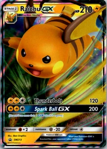 Raichu GX - Pokemon TCG Black Star Promo SM213 - Ultra Rare - Near Mint NM - Picture 1 of 2