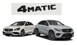 Replacement 4MATIC Rear Trunk Emblem Badge Mercedes Benz C E S GLA/C/E/S CLA BK - Picture 1 of 2