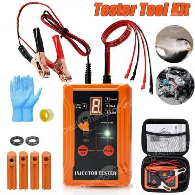 Universal Fuel Injector Tester Cleaner Adapter Set 12V Car DIY Cleaning Tool Kit - Image 1 of 4