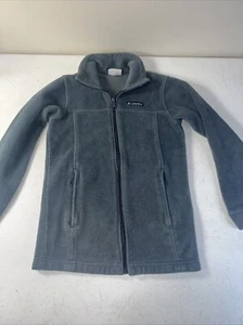 Columbia Jacket Boys Size Med 10/12 Grey Fleece Full Zip Outdoors Comfort Youth - Picture 1 of 11