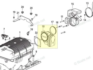 Mercruiser 6.2L Throttle Body PN 8M0114805 - Foto 1 di 1