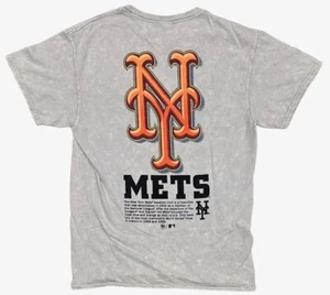 New York Mets by 47 Brand Men's Vintage Tubular Distressed Wash Tee T-Shirt - Picture 1 of 2