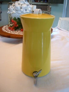 Mid Century MIKASA DUPLEX GETRÄNKESERVICE von Ben Seibel gelb Keramik Spender - Bild 1 von 7