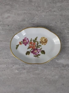 Richard Ginori Italy Plate Small 4.75” Trinket Dish, Floral, 1824 - Picture 1 of 6