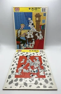 2er Set Disney Golden Frame Tablett Puzzle 101 Dalmatiner Walt Disney Alter 3-7 Hund - Bild 1 von 3