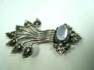 PIN DE PIEDRA ESTERLINA GUGLIELMO CINI BOSTON FIRMADO DE COLECCIÓN - Imagen 1 de 8