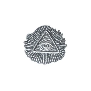 All Seeing Eye Pewter Lapel Pin Badge/Brooch Illuminati Conspiracy Steampunk Mas - Picture 1 of 1