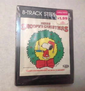 Merry Snoopy's Christmas 8-Track Tape - Snoopy & His Friends, Factory Sealed - Picture 1 of 5