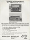 Ithistory Ad  (198X) "Introducing Nec Home Electronics New Pc-8200" Portable As