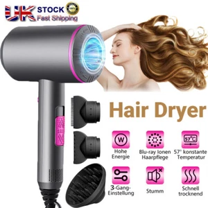 Professional Electric Hair Dryer Nozzle Concentrator Blower Pro Salon Heat Gift - Picture 1 of 24