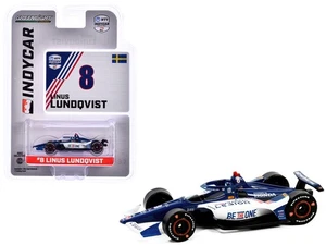 2024 Dallara IndyCar #8 Linus Lundqvist Diecast 1/64 Chip Ganassi Racing Gree... - Imagen 1 de 4