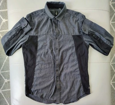 Men’s Howe Creative Workforce Button Up Shirt Size Small Gray/Black Cotton Blend - Image 1 of 4