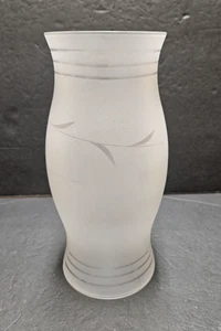 8 1/2" Tall Small Frosted Glass Candle Globe Chimney 82J - Picture 1 of 9