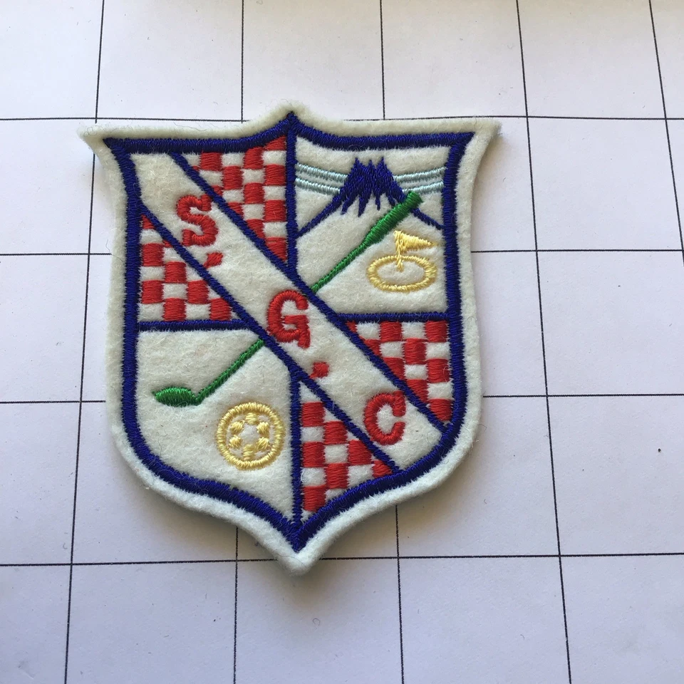 Vintage Japanese SGC Crest Japan Golf Club Patch # 51 Foto 1 de 1