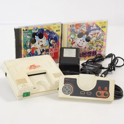 PC Engine Console PI-TG001 Tested System with Games Peach Boy Dentetsu 3026R - Image 1 of 4