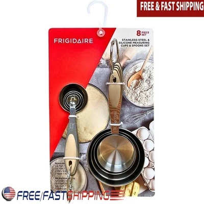 Juego de cucharas medidoras de acero inoxidable métricas herramientas de cocina de EE. UU. para cocinar hornear Foto 1 de 2