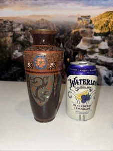 Fine Antique Japanese Cloisonne Vase Dragons and Ho-o Birds Meiji or Taisho Era - Picture 1 of 7