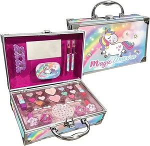 Magic Unicorn Case Make Up, Valigetta con Specchio e Set di Trucchi per Bambini - Foto 1 di 1