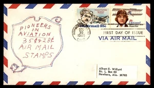 Mayfairstamps US FDC 1980 Glenn Curtis and Blanch Stuart Scott First Day Cover a - Picture 1 of 2