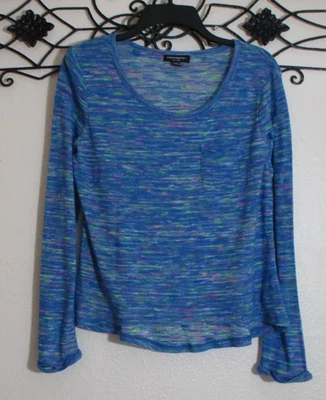 Concepts New York Women's Top Size L Long Sleeve Multicolored Round Neck - Image 1 of 4