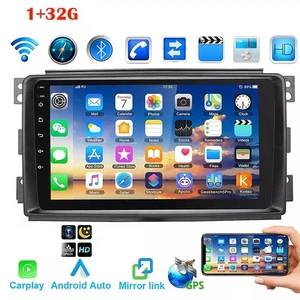 Für Smart Fortwo 451 2005-10Android 14 Autoradio Apple Carplay GPS Navi Cam 32G - Bild 1 von 12