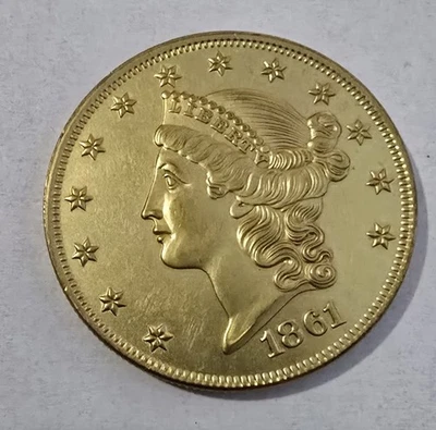 1861 Confederate States Of America 20 Dollar Restrike - Image 1 of 2