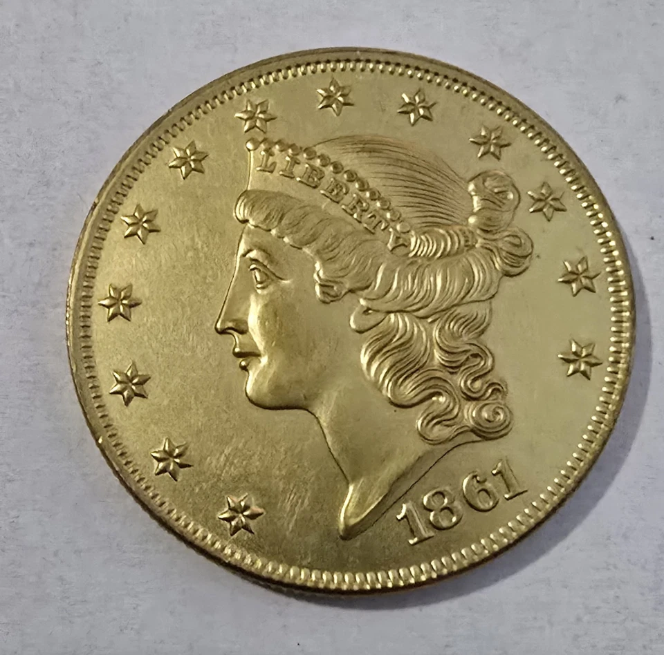 1861 Confederate States Of America 20 Dollar Restrike - Image 1 of 2