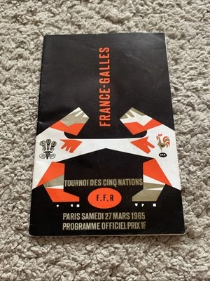 FRANCE v WALES 27 Mar 1965 RUGBY PROGRAMME, PARIS GOOD CONDITION - Image 1 of 4