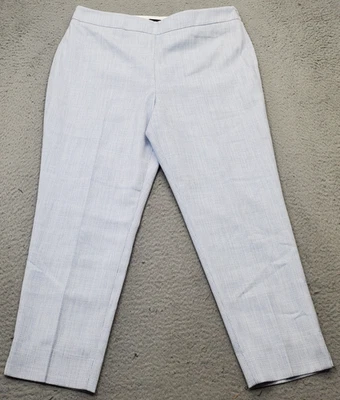 Pantalones al tobillo Talbots para mujer Petite 12 multi elásticos pierna recta abertura cremallera lateral Foto 1 de 4