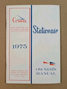 Excellent 1975 Cessna Stationair Owner's Manual U206F D1044-13 9/74 - Foto 1 di 8