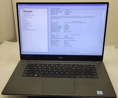 Dell Precision 5510 Xeon E3-1505M v5 2,80 GHz 32 GB 512 GB NVMe 4k M1000M sin sistema operativo/ac Foto 1 de 4