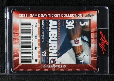 2023 Leaf Game Day Ticket Collection Malik Willis #TC-22 - Image 1 of 2