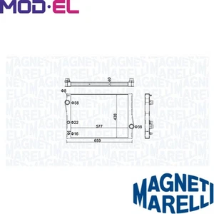 RADIATOR ENGINE COOLING 350213163500 FOR BMW X6/E71/E72 X5/E70 N55B30A N54B30 - Picture 1 of 8