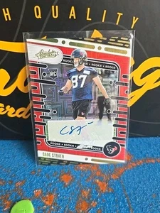 2024 Panini Absolute CADE STOVER Rookie Red Auto 75/100 RC Texans - Picture 1 of 3