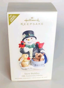 2007 Hallmark Keepsake Ornament Snow Buddies 10th Anniversary - Picture 1 of 9