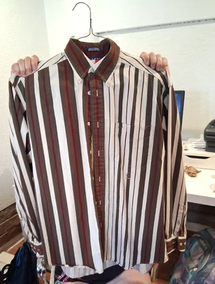 CAMISA TOMMY HILFIGER ROPA DEPORTIVA VINTAGE AÑOS 80, MANGA LARGA VESTIDO BOTONES Foto 1 de 4