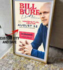 Affiche de tournée Bill Burr Live 2023, date personnalisée et affiche de ville décoration murale