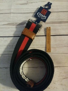 Chaps S NEW Men's Belt Red/Bl Iconic Style Small New with Tags - Picture 1 of 4