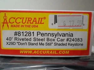 Accurail #81281 - Pennsylvania 40 ft. Riveted Steel Box Car #24083 - Picture 1 of 2
