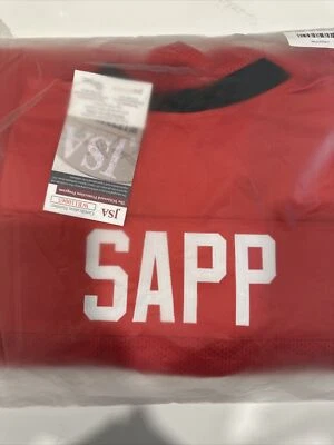 Warren Sapp Autographed Signed Cust Jersey Auto Tampa Bay Buccaneers HOF JSA COA - Image 1 of 3