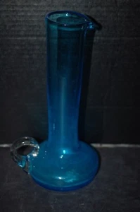 Blenko Mid Century Modern Long Neck Teal Blue Krug - Bild 1 von 6