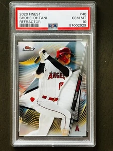 2020 Topps Finest Shohei Ohtani Refractor #40 PSA 10 - Picture 1 of 3
