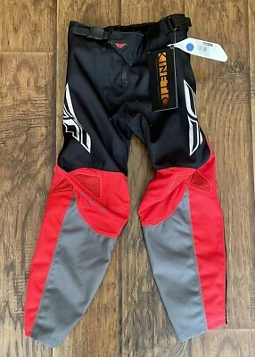 Fly Racing Kinetic K121 Motocross Pants — New w/ Tags — Youth 24 — Red/Black Foto 1 de 4