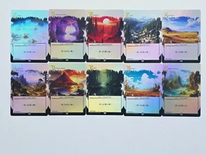 Original Dual Land 03 Set Foil-Altered Art Custom MTG Scrubland Plateau Taiga - Picture 1 of 11