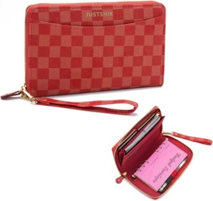 JUSTSHIK Cash Envelope Wallet budgeting system with 12 budget envelopes，PU Leath - Picture 1 of 32