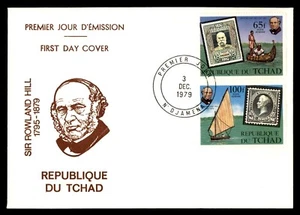 Mayfairstamps Chad FDC 1979 Sir Rowland Hill Stamp and Boats First Day Cover aas - Picture 1 of 2